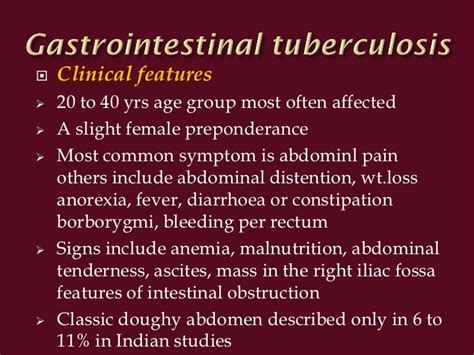 Diagnosis of abdominal tuberculosis