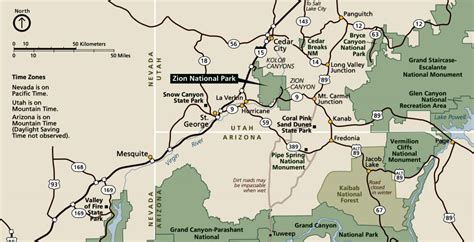 Park Junkie's Map of Zion National Park - Plan your visit to this park ...