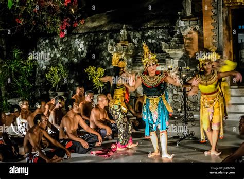 Traditional Balinese dance in traditional costumes Stock Photo - Alamy