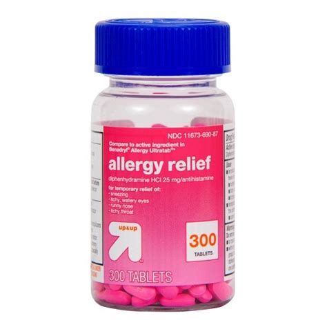 Diphenhydramine Hydrochloride Allergy Relief Tablets - Up & Up™ : Target