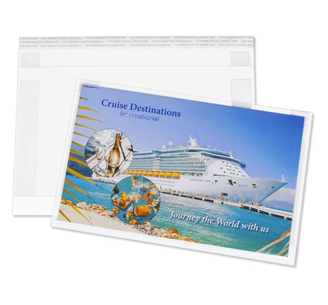 ALR – CLEAR BOOKLET ENVELOPE (white frame) - 6"(h) x 9.5"(w) - EnvyPak.com