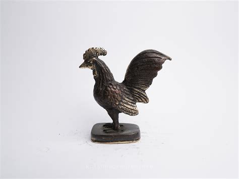 SALE Chicken Rooster Statue Bronze Sculpture Handmade Animal Sculpture ...