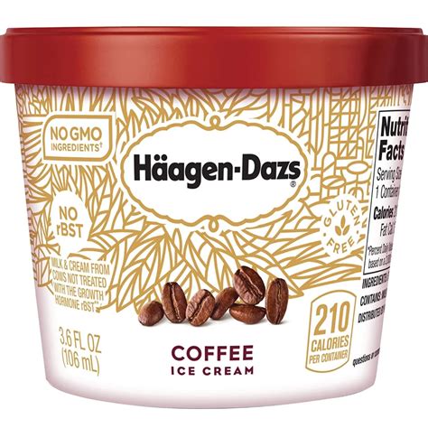 Haagen Dazs, Coffee Ice Cream, 3.6 Oz. Cup (12 Count) - Today isn't ...