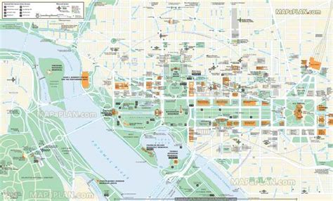 Washington DC maps - Top tourist attractions - Free, printable city ...