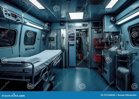 Interior of an Ambulance with the Necessary Equipment for Patient Care Stock Photo - Image of ...