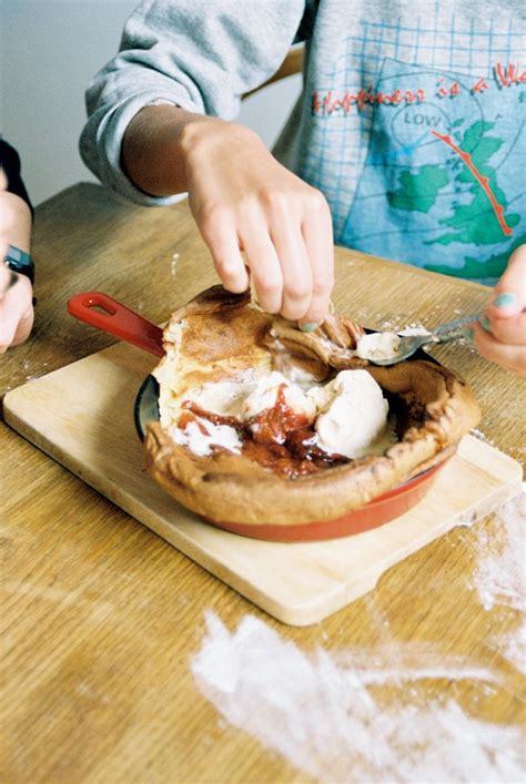 Recipe Friday: Ruby Tandoh's Dutch Baby with Cinnamon Rhubarb | Sweet pancake recipe, Dutch baby ...