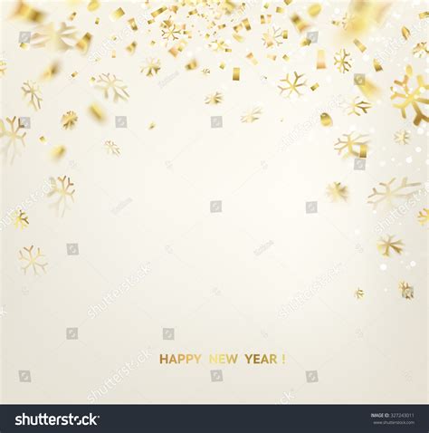 Happy New Year Card Template Over Gray Background With Golden Sparks. Happy New Year 2016 ...