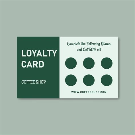 green loyalty card design. Gift Card Design 9102463 Vector Art at Vecteezy