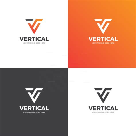 Vertical Creative Logo Design Template - Graphic Templates