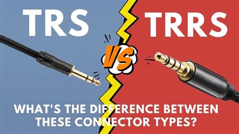 What are TRS and TRRS Connectors? And the differences between them? - YouTube