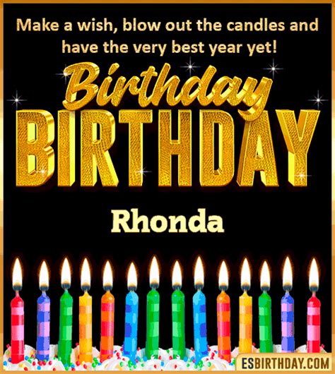 Happy Birthday Rhonda GIF 🎂 Images Animated Wishes【28 GiFs】