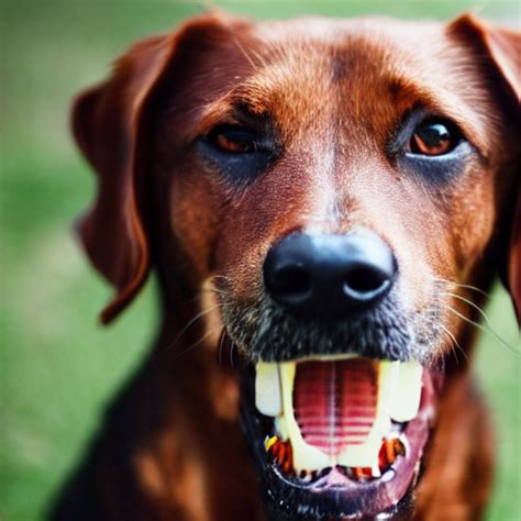 prompthunt: dog with human teeth