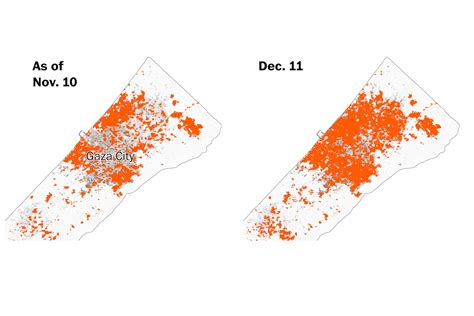 Mapping damage in Gaza: Where attacks, refugee camps and borders are ...