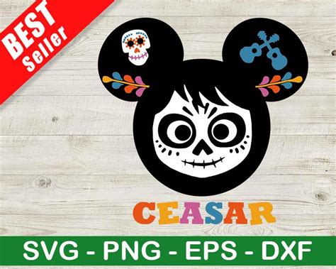 Coco Mickey Head Day Of The Dead SVG, Disney Mickey Coco SVG, Coco ...