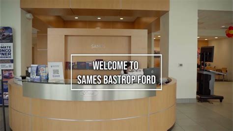 Sames Bastrop Ford Showroom Service - YouTube