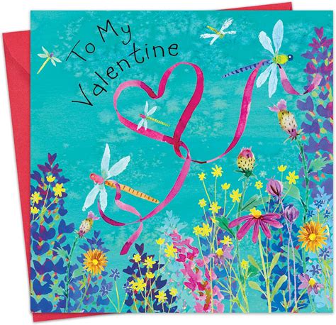 Twizler Valentine's Day Card with Dragonflies - Valentine Card for ...