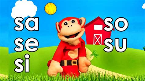 Sílabas sa se si so su - El Mono Sílabo - Videos Infantiles - Educación para Niños # - YouTube