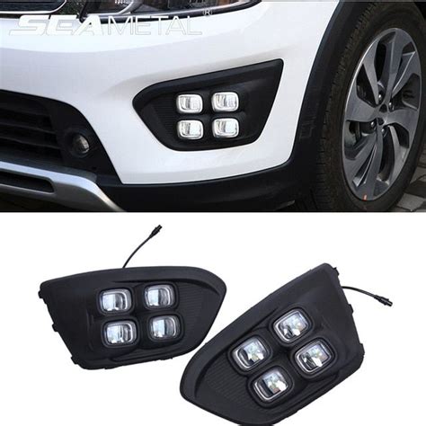 Car 12V DRL Day Lights Lamp For Russia KIA RIO X-Line 2018 Highlight ...