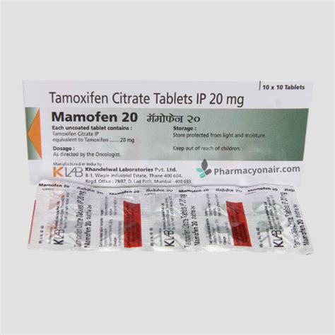 Tamoxifen 20mg (Mamofen) Tablets – PharmacyonAir