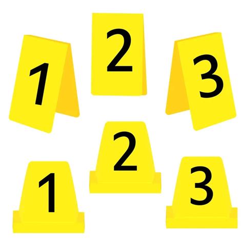 Crime Scene Numbers Printable