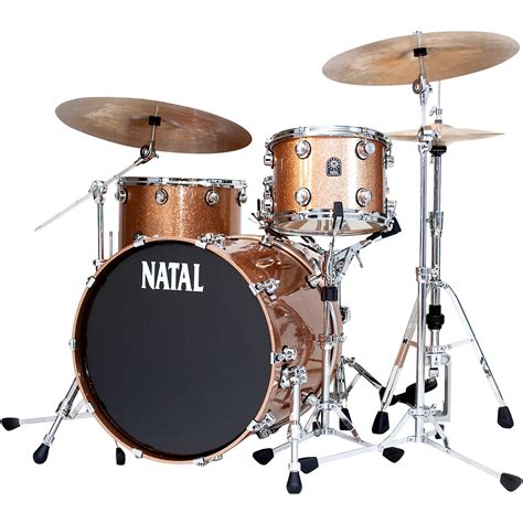 Natal Drums Cafe Racer Traditional Jazz 3-Piece Shell Pack with 18 in ...