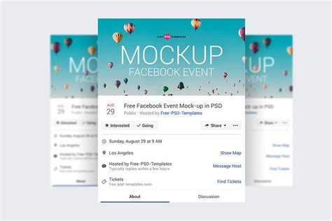 Free Facebook Event Page Mockups | Facebook event, Event page, Free ...