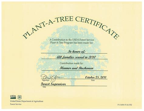 Plant-A-Tree Certificate | Flickr - Photo Sharing!