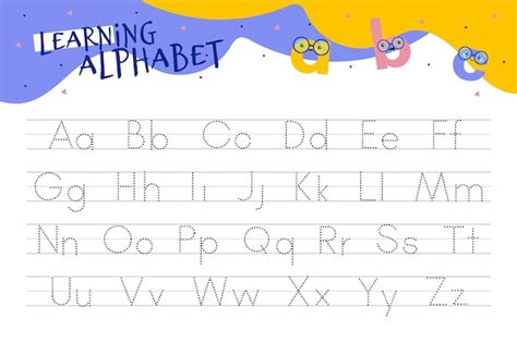 English alphabet tracing worksheets Vectors & Illustrations for Free Download | Freepik