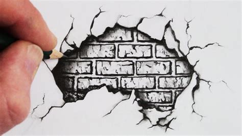 How to Draw a Cracked Brick Wall by Circle Line Art School | Hildur.K.O ...