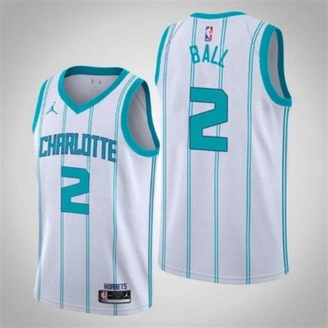 Hornets Lamelo Ball White Jersey - Gem