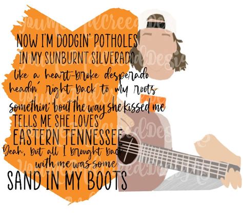 Morgan Wallen Sand in my Boots Lyric Digital Download PNG | Etsy