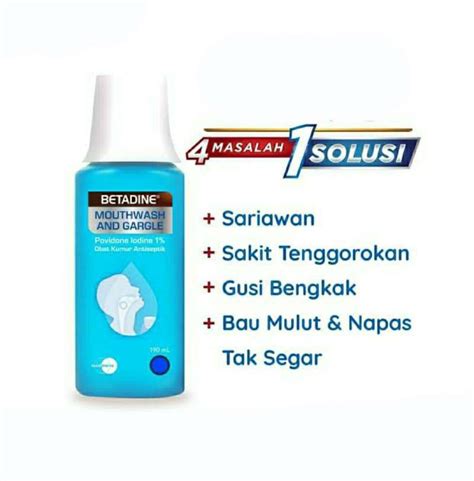 Promo Betadine Obat Kumur 190 mL Obat Sariawan Antiseptik Diskon 15% di ...