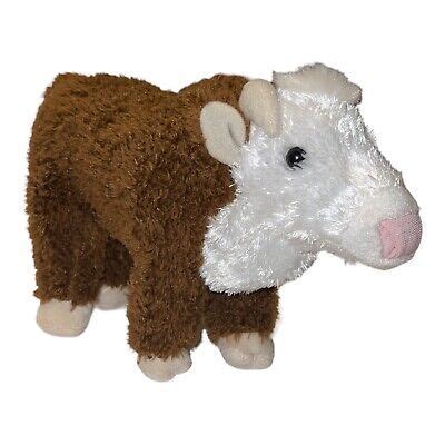 LBJ HEREFORD Bull Cow Cattle Farm Plush 11” Brown White LBJ 827 on ...