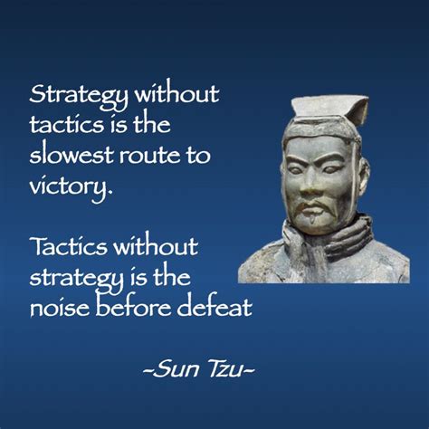 Sun Tsu on the importance of strategy and Tactics | Sun tzu, Strategies ...