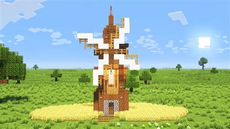 How to Build a Small Minecraft Windmill 1.19 - Minecraft Windmill Tutorial 1.19 - YouTube