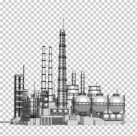 Heavy Industry Petrochemical Chemical Plant PNG, Clipart, Black And White, Building, Chemical ...