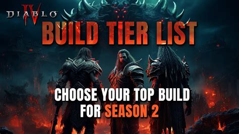 Rob2628: The Best Builds for Starting Season 2 - Class Tier List Diablo 4