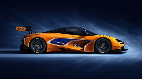 Download Car Orange Car Race Car Supercar Vehicle McLaren 720S GT3 HD Wallpaper