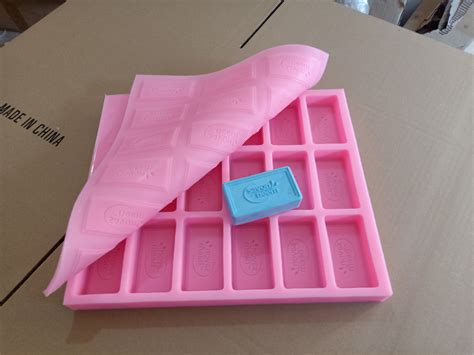 Custom Made Silicone Soap Mold Silicone Tray for Soap Bar Making Scented Plaster mould Hotel ...