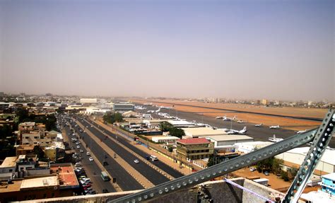 Khartoum Airport and Africa Street, Khartoum, Sudan. Hind Mekki El ...