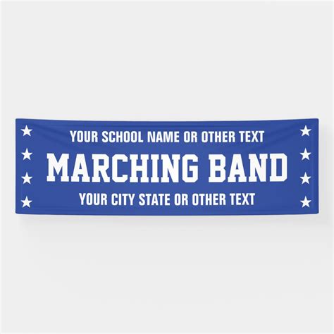 Marching Band Parade - any color/words Banner | Zazzle