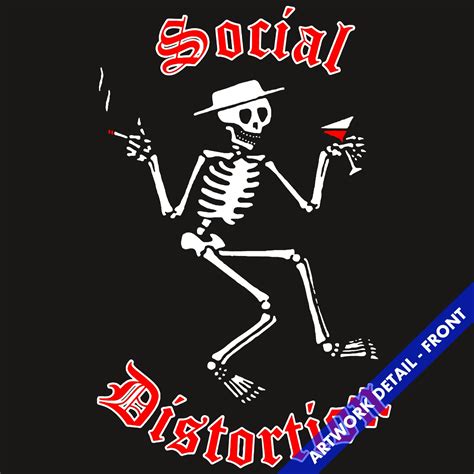 Social Distortion T-Shirt | Skeleton Logo Social Distortion T-Shirt