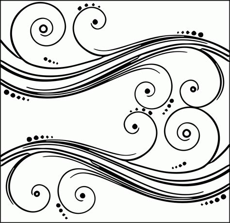 Gambar Swirl Designs Coloring Pages Nouveau Colouring Page Flower ...