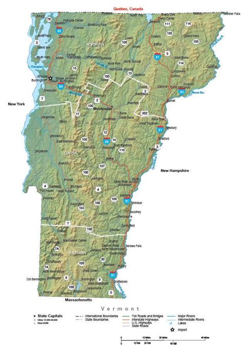 Vermont State Map