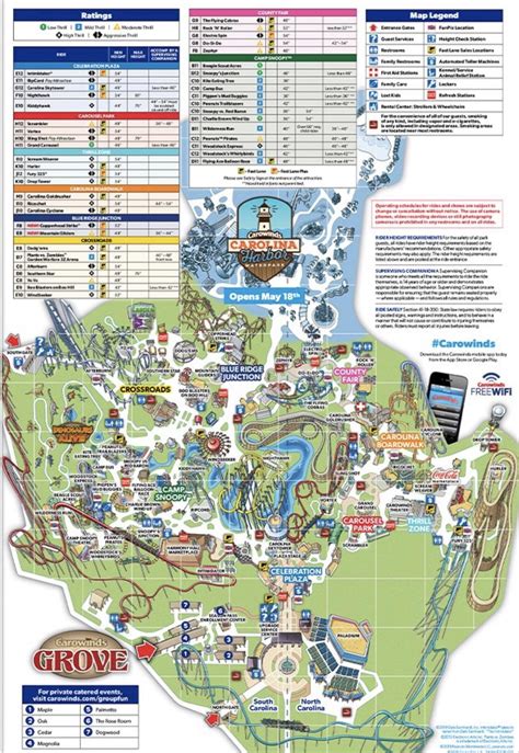 2019 Map posted by the park on Twitter : r/Carowinds