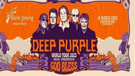 Harga Tiket Konser Deep Purple di Solo Jumat 10 Maret 2023, God Bless Jadi Band Pembuka ...