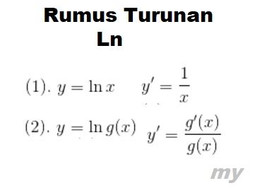 Contoh Soal dan Pembahasan Turunan Fungsi Ln - SM BLOG