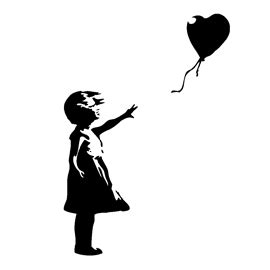 Banksy-Balloon Girl Stencil | Free Stencil Gallery