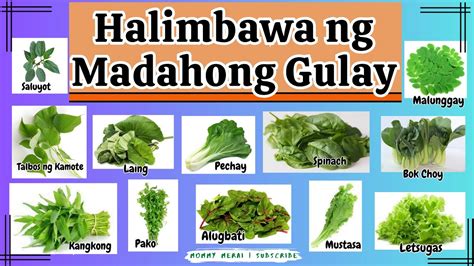 Halimbawa ng mga Gulay Madahong Gulay, Health Benefits | Mommy Merai ...