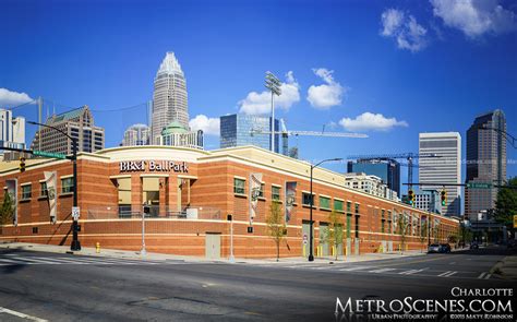 Charlotte Knights Stadium with skyline - MetroScenes.com - Charlotte ...